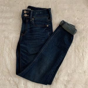 Express Mid Rise Cropped Skinny Jean Legging